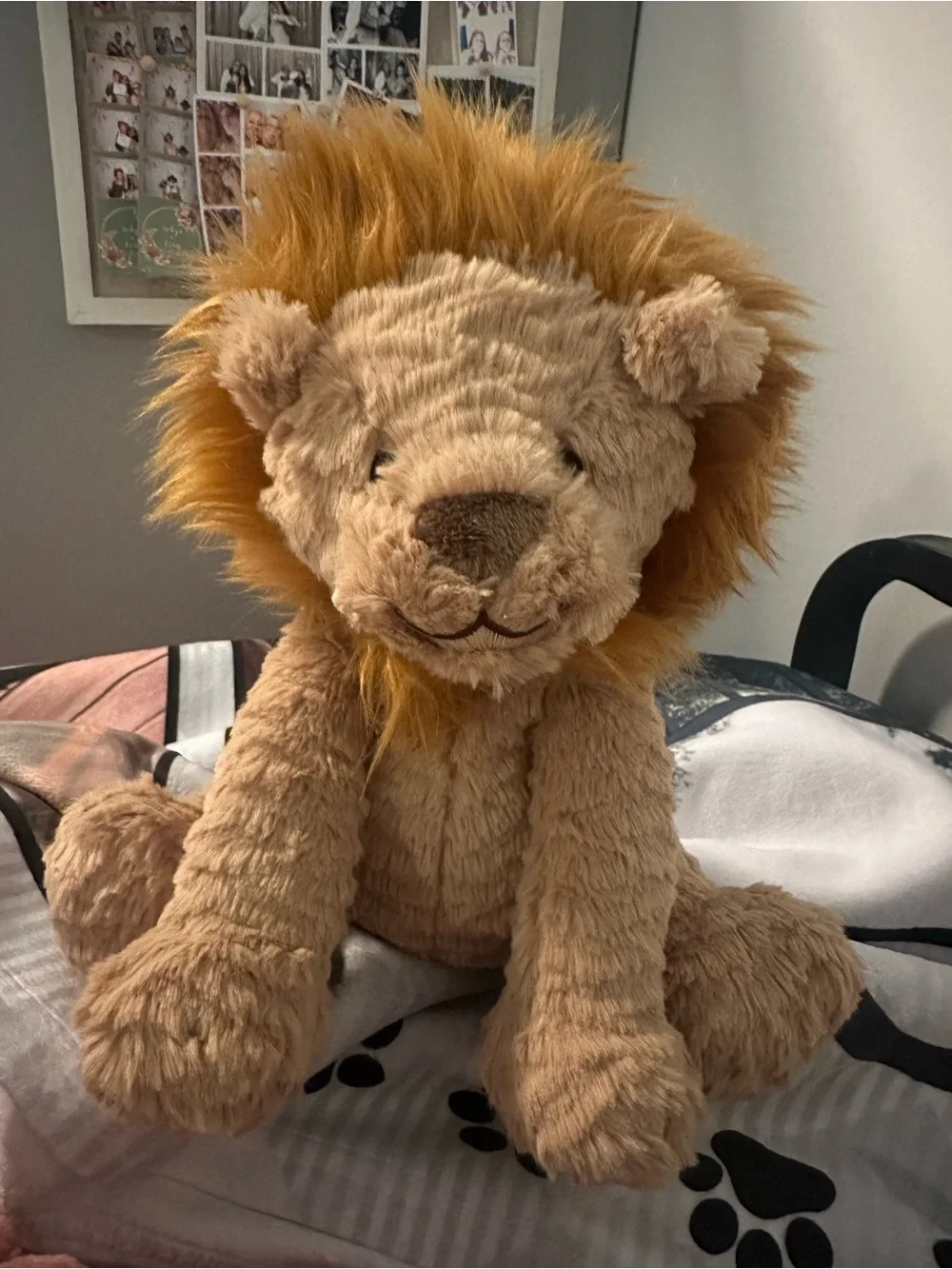 Jellycat fuddlewuddle Lion Stuffed Animal Toy - Soft Tan and Golden Mane